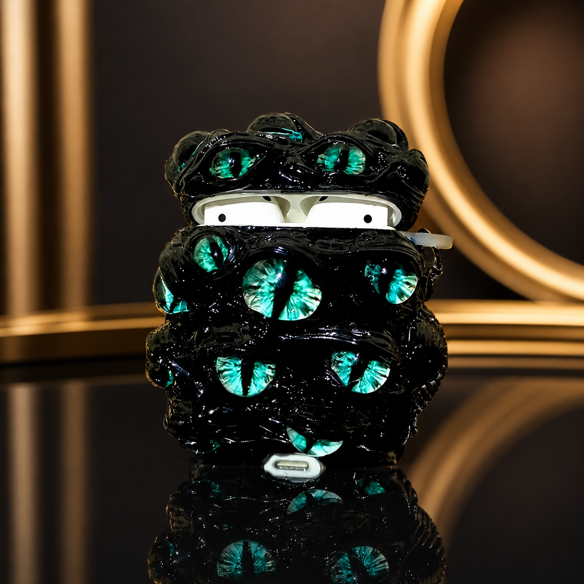 Cthulhu Eye Pods Case — Glow in the Dark 3D Handmade Airpods/Earbud Cover
