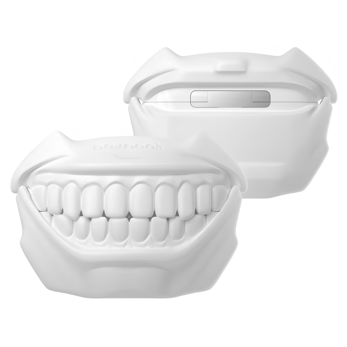 Funny Teeth AirPods Pro 2 Case — Silicone Mouth Cover with Carabiner Keychain
