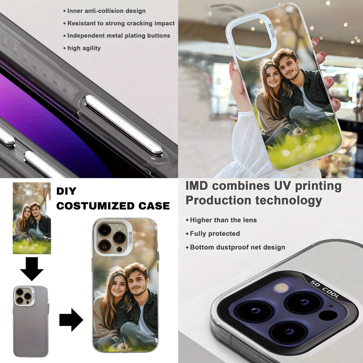 Custom Photo iPhone Case — Personalized DIY Picture Phone Cover (Add Your Own Image)